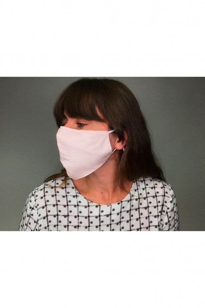 JAYLEY Pink Unisex Block Colour Fashion Cotton Face Mask