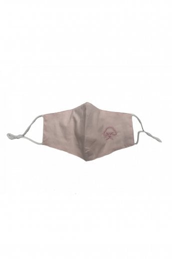 Pink Unisex Reusable Fashion Cotton Face Mask with Embroidery