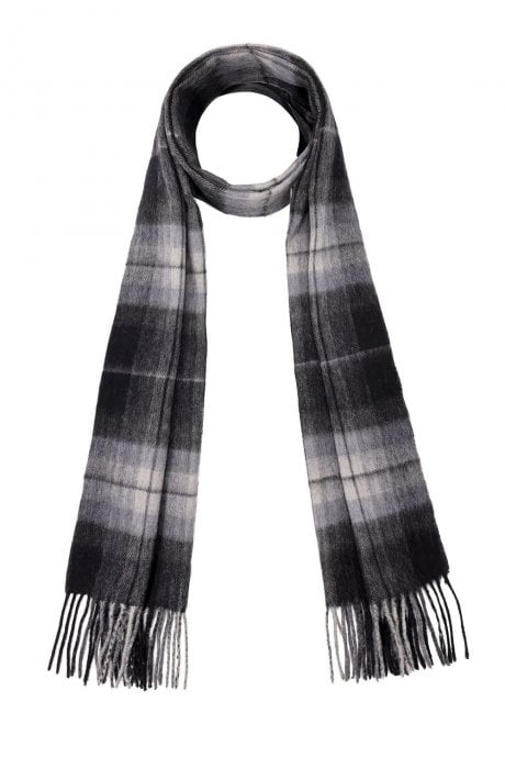 Pure Lambswool Checked Scarf