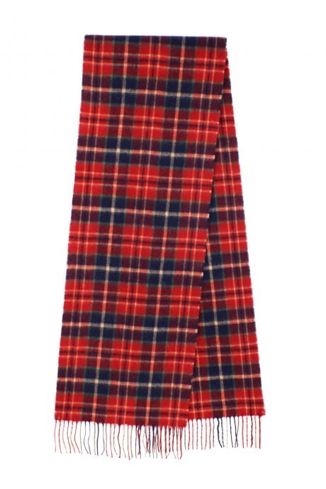 Pure Lambswool Checked Scarf
