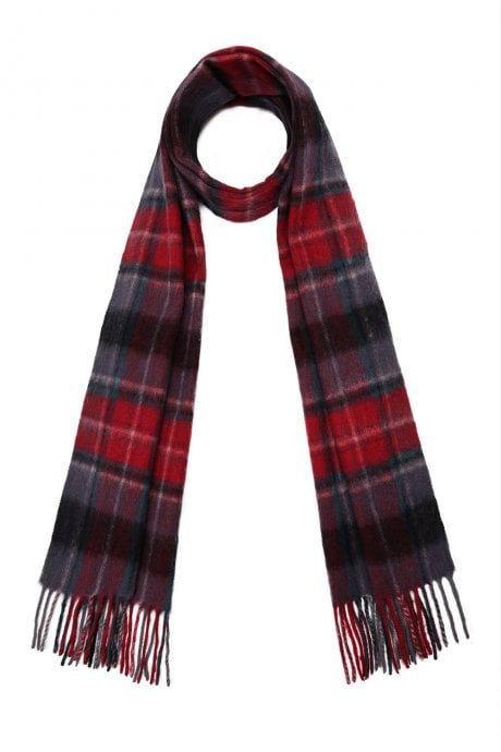 Pure Lambswool Checked Scarf