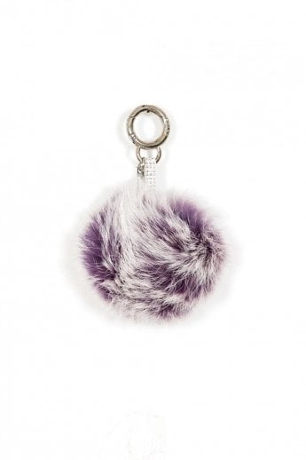 Purple Coney Fur Pom Bag Charms
