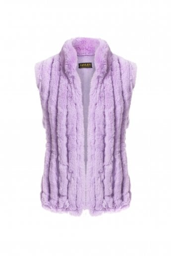 Purple Faux Fur Gilet | Waistcoat