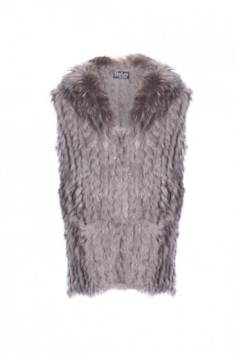 Purple Fox and Coney Fur Gilet