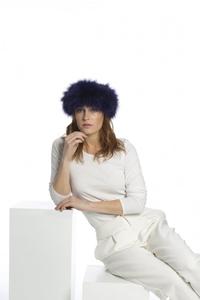 JAYLEY Purple Fox Fur Headband