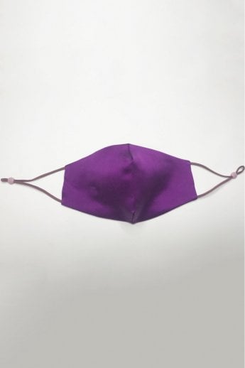 Purple Handmade 100% Mulberry Silk Adults Face Mask