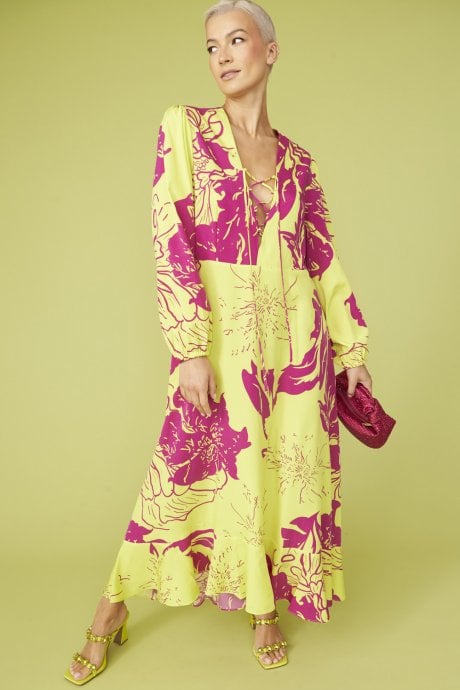 Rayon Blend Sienna Floral Maxi Dress