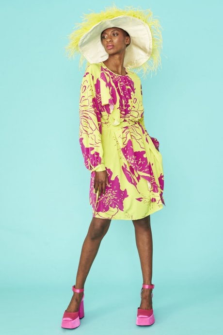 Rayon Blend Sienna Floral Midi Dress