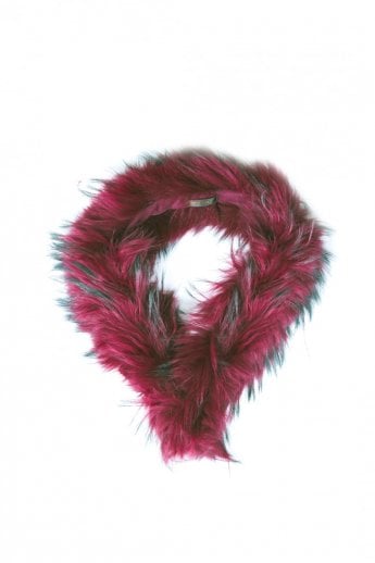 Red Fur Collar