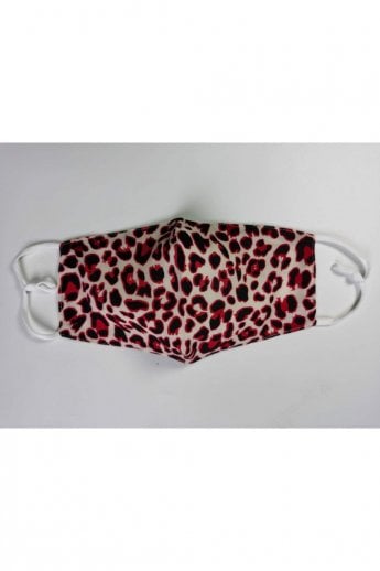 Red Reusable Cotton Fashion Face Mask with Filter Pocket