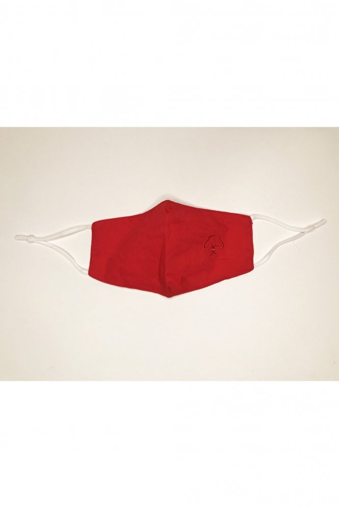 JAYLEY Red Reusable Cotton Fashion Face Mask with Filter Pocket