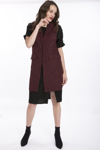 Red Sleeveless Jacket