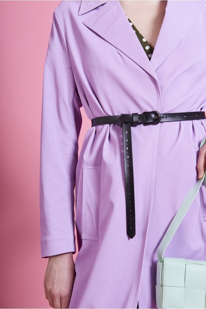 JAYLEY Rosie Genuine Black Leather Belt