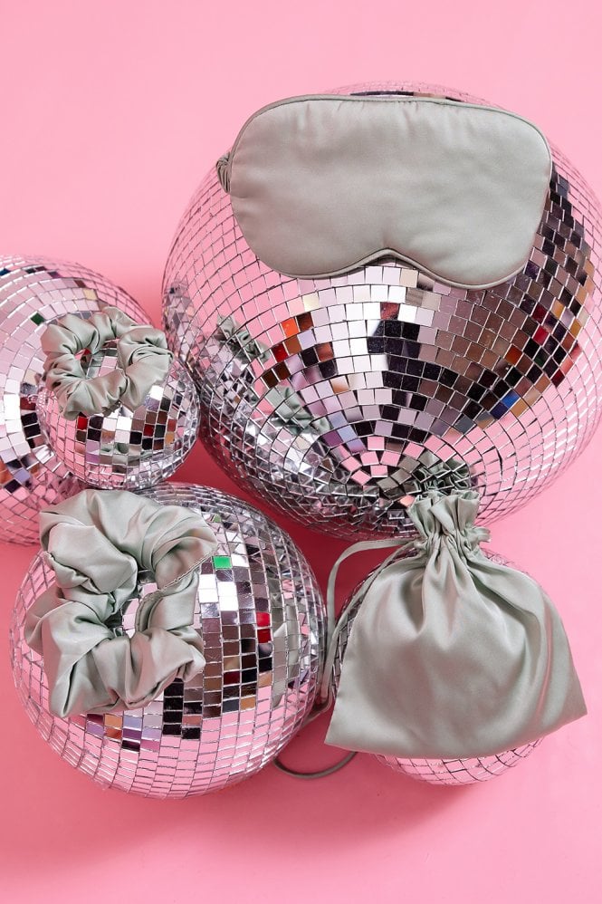JAYLEY Silk Blend Face Eye Mask Scrunchie Set