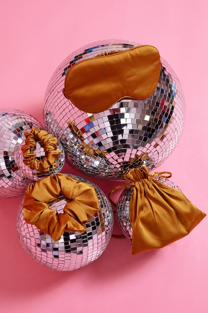 JAYLEY Silk Blend Face Eye Mask Scrunchie Set