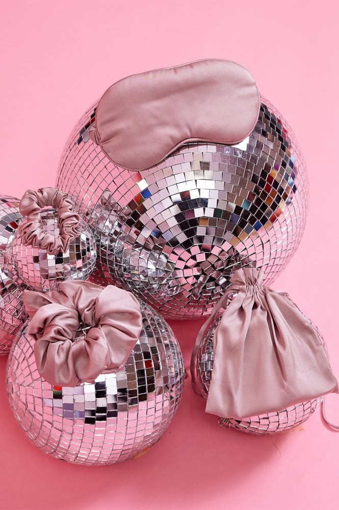 JAYLEY Silk Blend Face Eye Mask Scrunchie Set