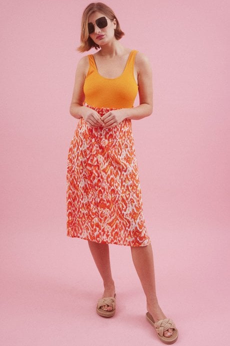 Silk Blend Maxi Wrap Skirt