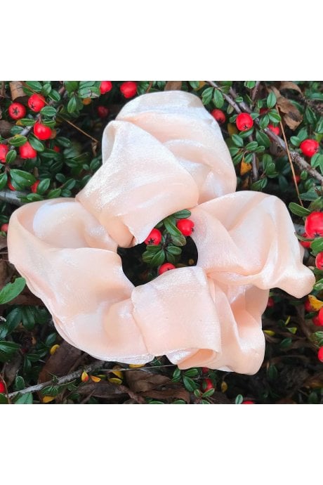 Silk Blend Metallic Scrunchie