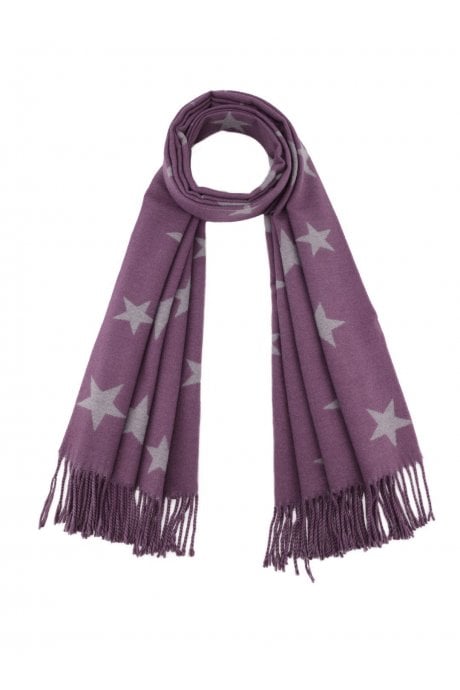 Star Tassel Reversible Cashmere Blend Scarf