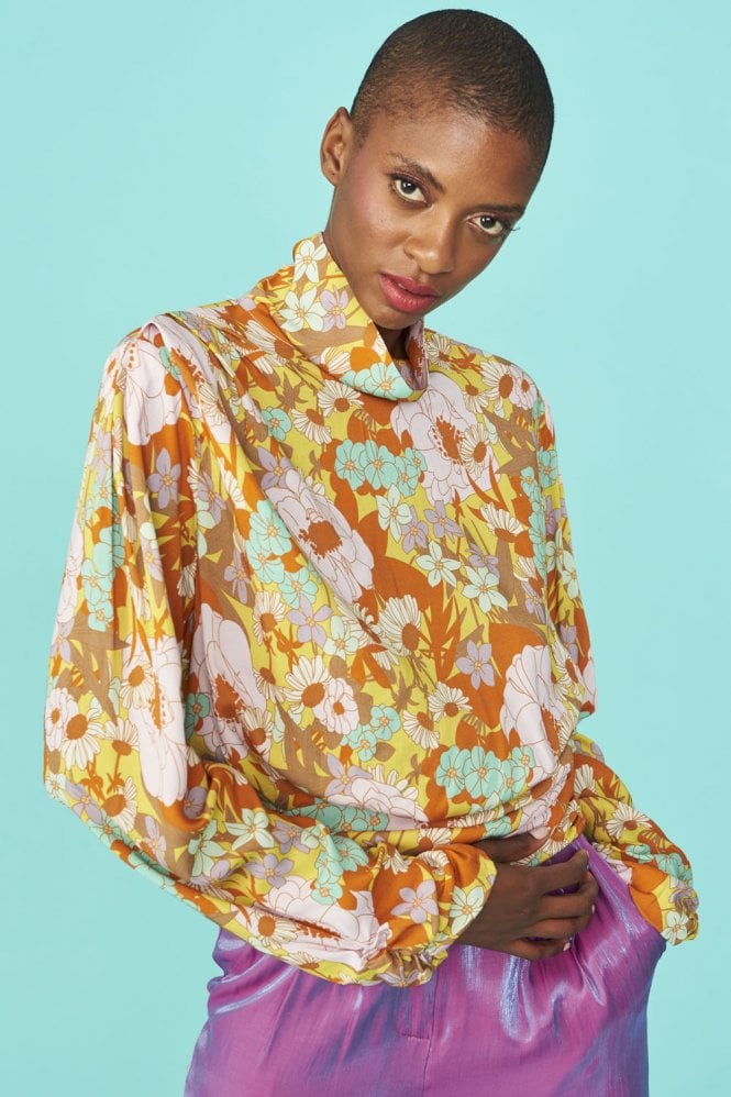 JAYLEY Sustainable Rose Petal Top
