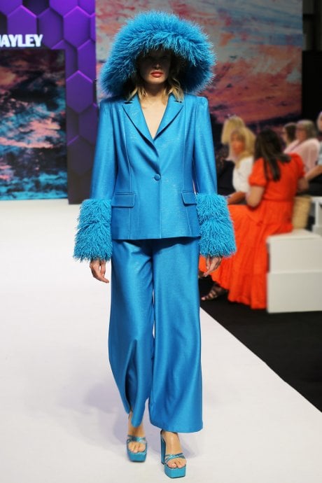 Tencel Blend Flared Trousers