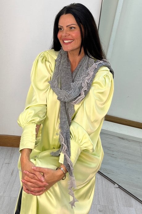Vintage Lace Knit Scarf