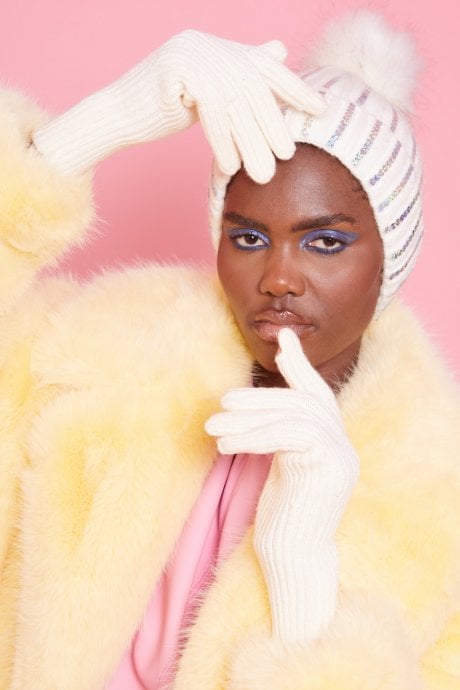 White Banana Peel Blend Gloves