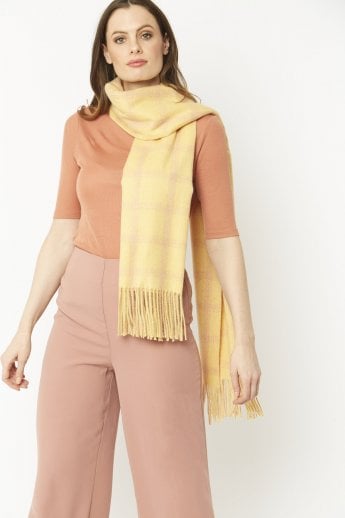 Yellow Cashmere Blend Wrap
