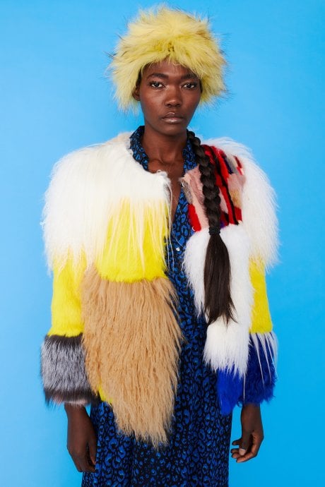 Yellow Fox Fur Headband