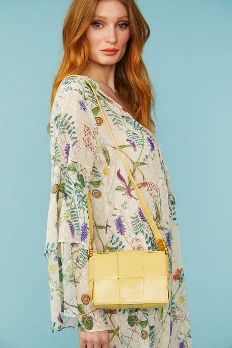 Yellow Grape Skin Vegan Leather Bag