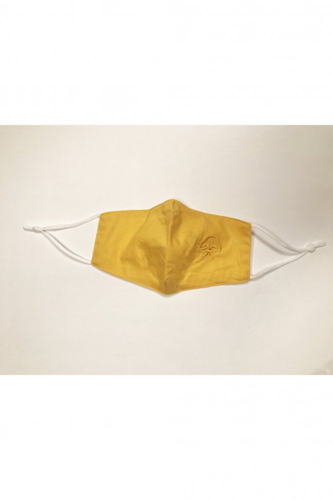 JAYLEY Yellow Reusable Cotton Fashion Face Mask with Filter Pocket
