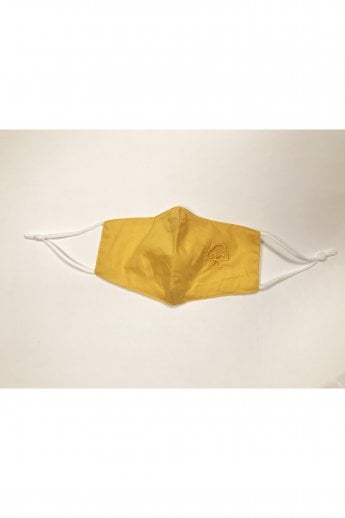 Yellow Reusable Cotton Fashion Face Mask with Filter Pocket