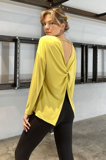 Yellow Reversible Yoga - Dinner Top