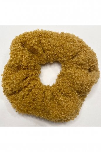 Yellow Tina Shearling Scrunchie