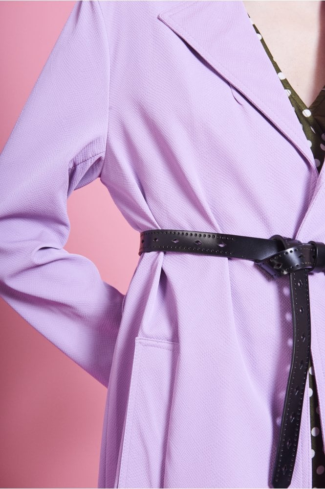 JAYLEY Zara Genuine Black Leather Belt