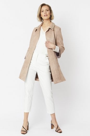 Mocha Faux Suede Jacket